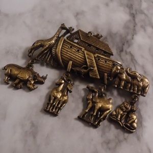 Noah's Ark Brooch Pin by JJ